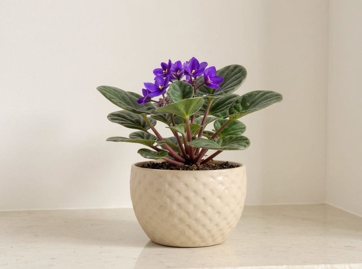African Violet Saintpaulia - Pet Safe Non-Toxic Continuous Blooming Houseplant