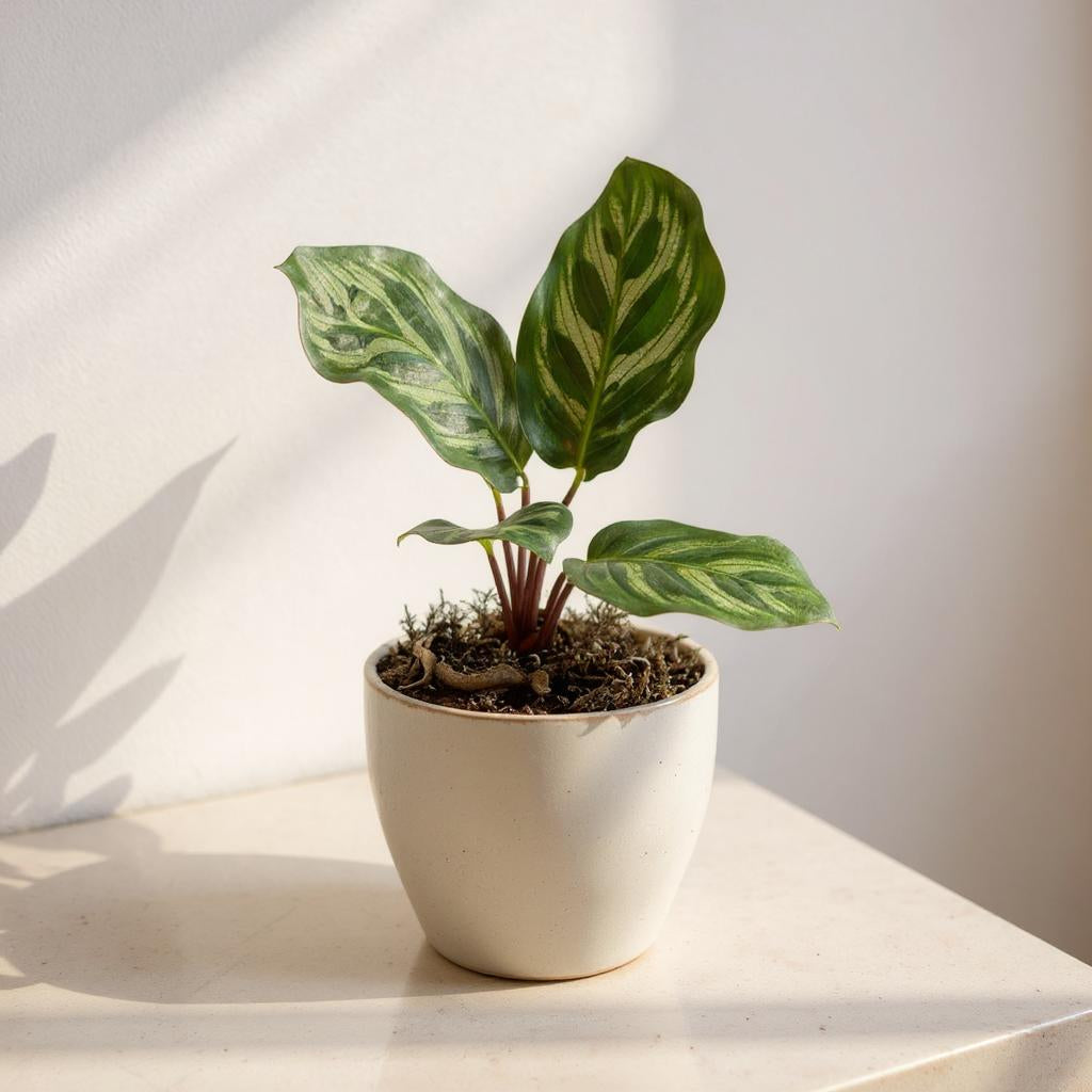 Calathea Makoyana Peacock Plant - Pet Safe Non-Toxic Feather Patterned Humidity Prayer Movement