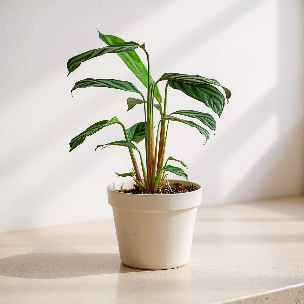 Ctenanthe Setosa Grey Star Prayer Plant - Pet Safe Non-Toxic Silvery Green Purple Fast Growing