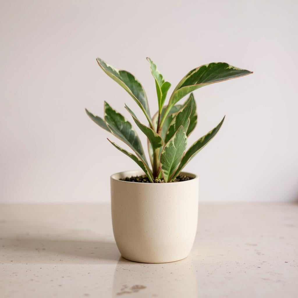 Peperomia Clusiifolia Ginny Tricolor Plant - Pet Safe Non-Toxic Pink-Margined Variegated Easy Care