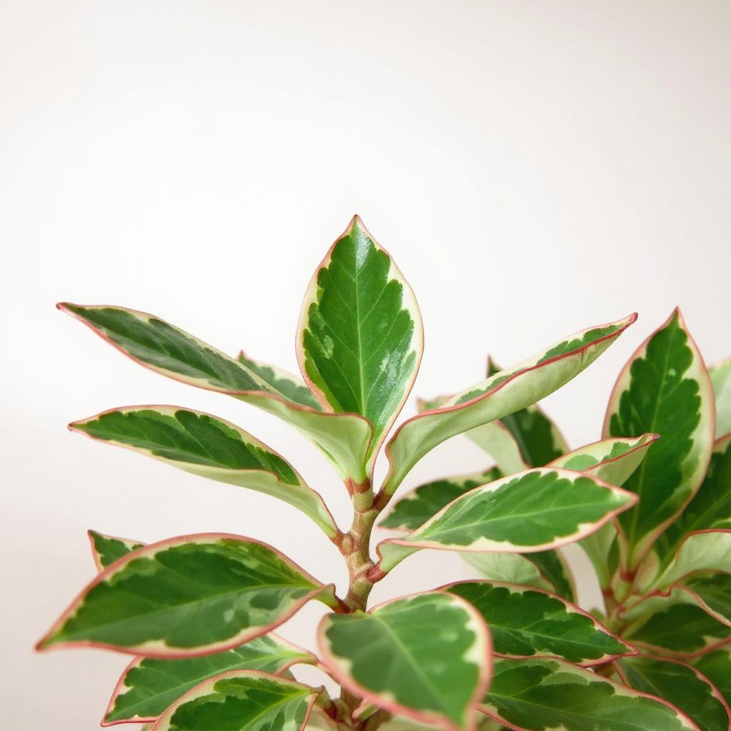 Peperomia Clusiifolia Ginny Tricolor Plant - Pet Safe Non-Toxic Pink-Margined Variegated Easy Care