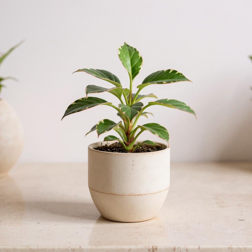Peperomia Clusiifolia Ginny Tricolor Plant - Pet Safe Non-Toxic Pink-Margined Variegated Easy Care