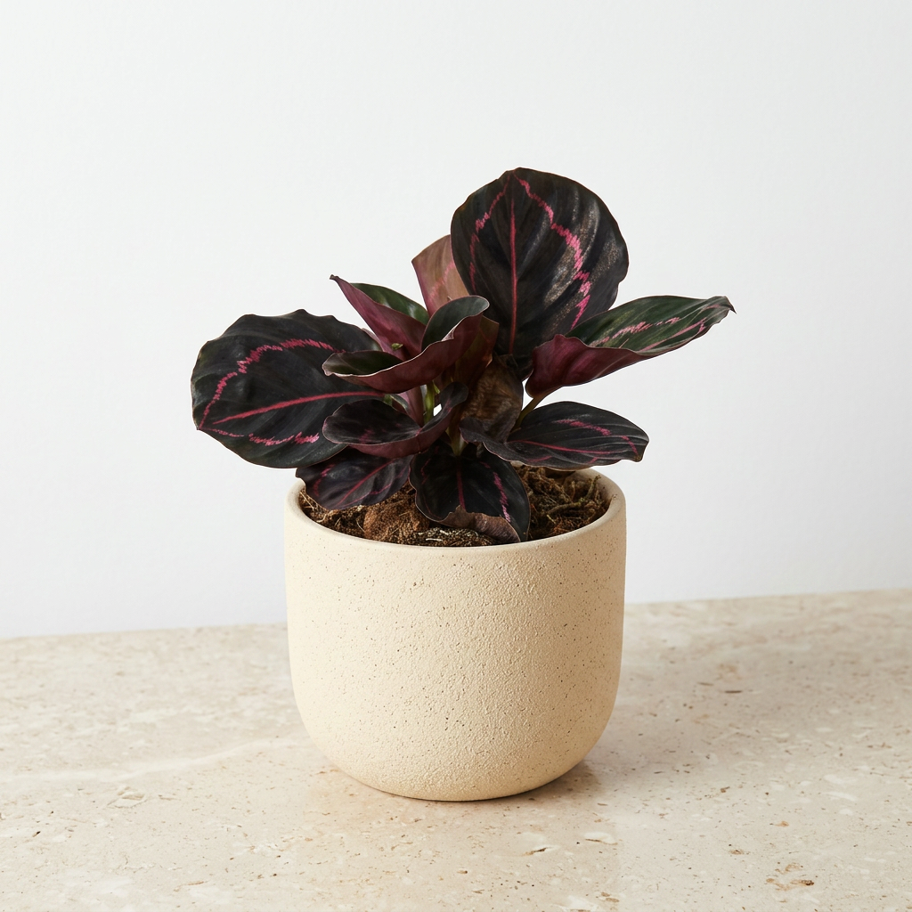 Calathea Dottie Calathea Roseopicta - Pet Safe Non-Toxic Dark Purple Pink Prayer Plant