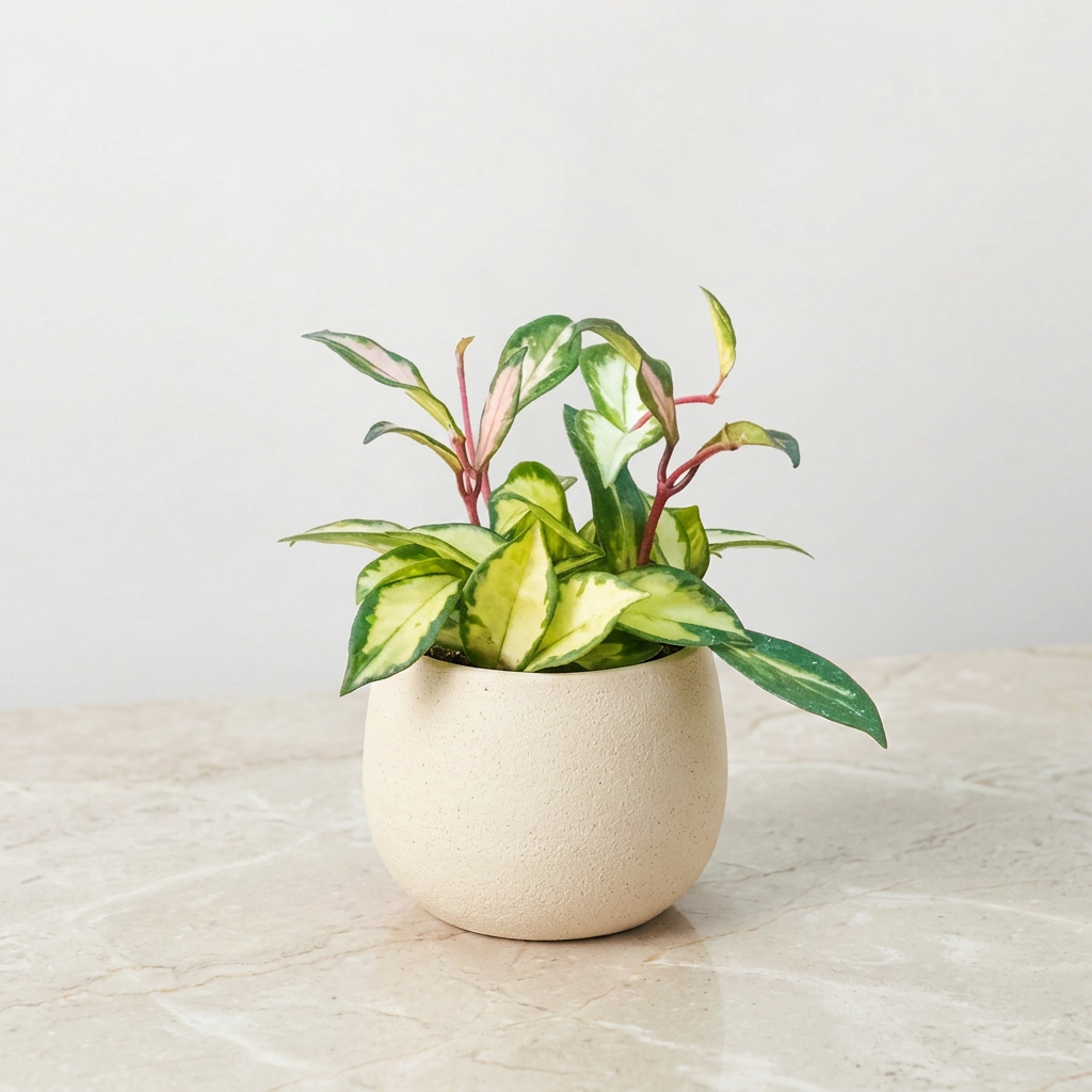 Hoya Carnosa Krimson Princess - Pet Safe Non-Toxic Variegated Wax Plant Trailing Vine