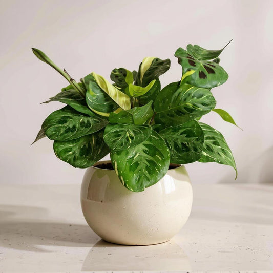 Maranta Beauty Kim Prayer Plant - Pet Safe Non-Toxic Variegated Air Purifying