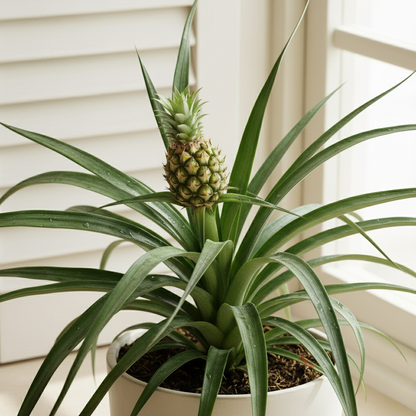 Pineapple Plant Bromeliad - Pet Safe Non-Toxic Edible Fruit Houseplant