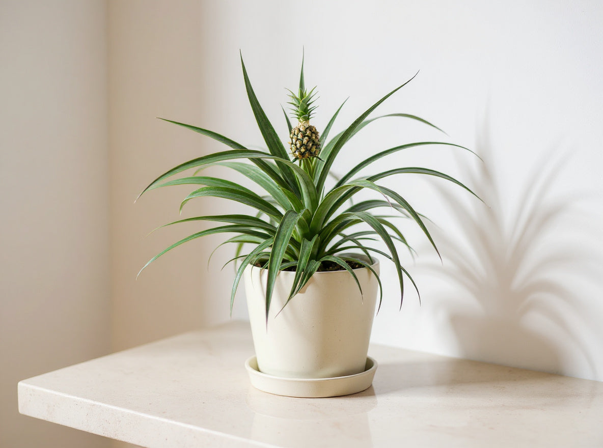 Pineapple Plant Bromeliad - Pet Safe Non-Toxic Edible Fruit Houseplant