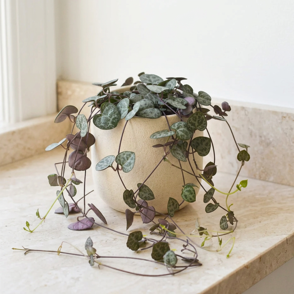 String of Hearts Ceropegia Woodii - Pet Safe Non-Toxic Trailing Heart Shaped Vine